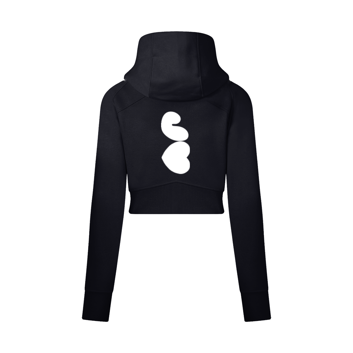 J♥J♥ Cropped Zip-Through Hoodie