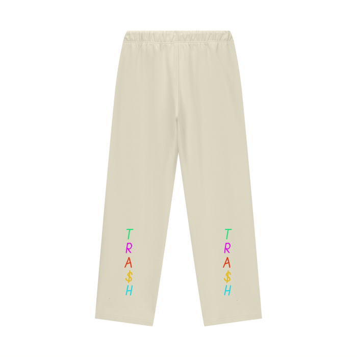 TRA$H Fleece Lined Straight Leg Pants - 460 GSM