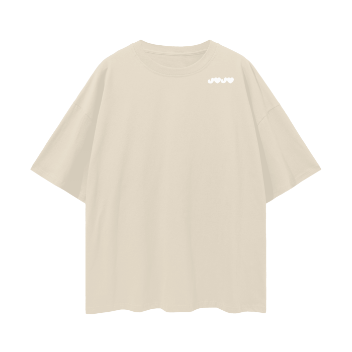 J♥ Oversize Deep Drop Shoulder Tee - 190 GSM