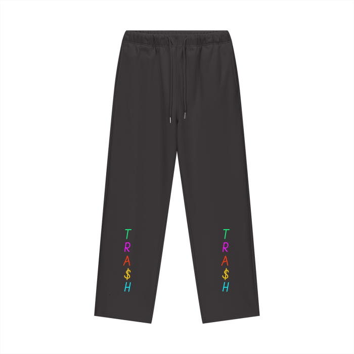 TRA$H Fleece Lined Straight Leg Pants - 460 GSM