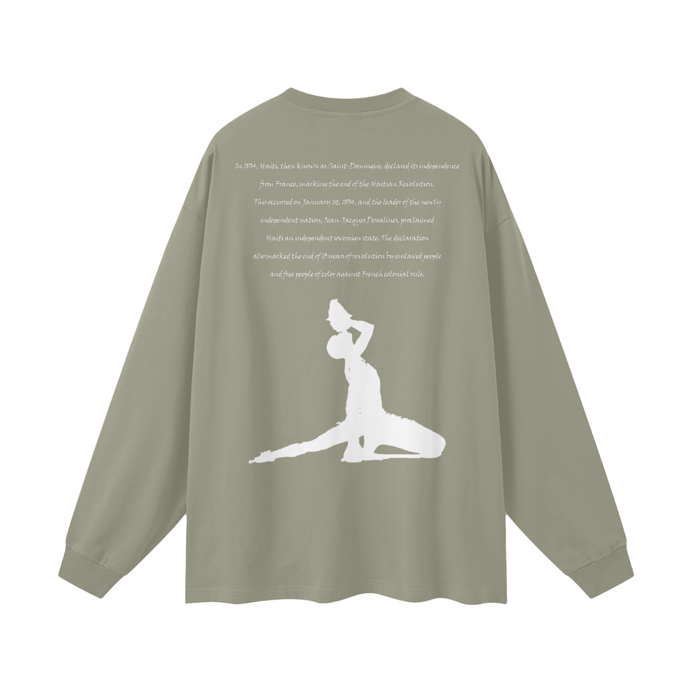 1804 Streetwear Unisex 305G FOG 100% Cotton Long Sleeve Tee