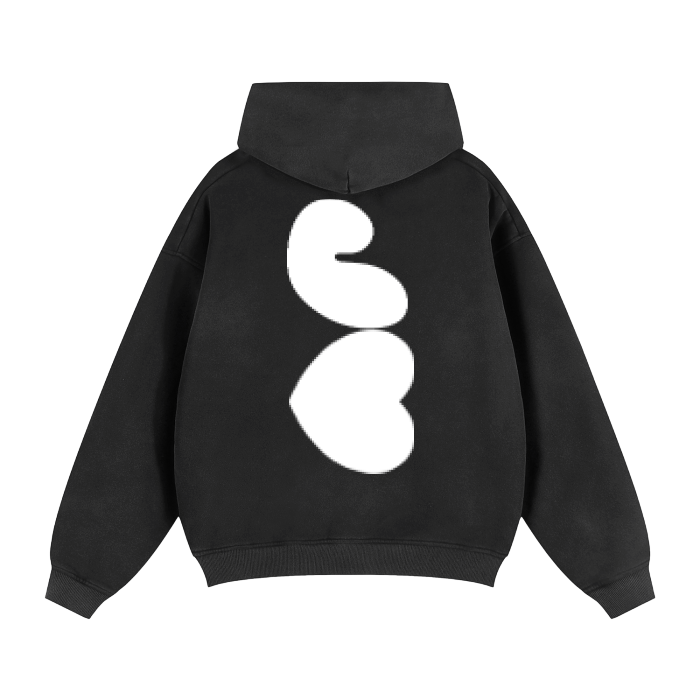 J♥J♥ Zip-Through Boxy Hoodie #RU0076