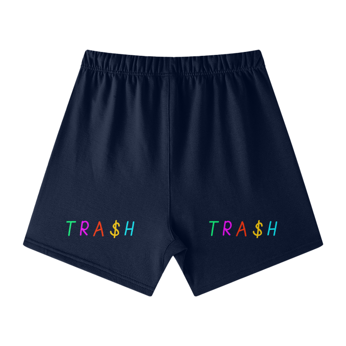 TRA$H Streetwear Unisex Heavyweight Earth Tone Loose Fit FOG 100% Cotton Shorts