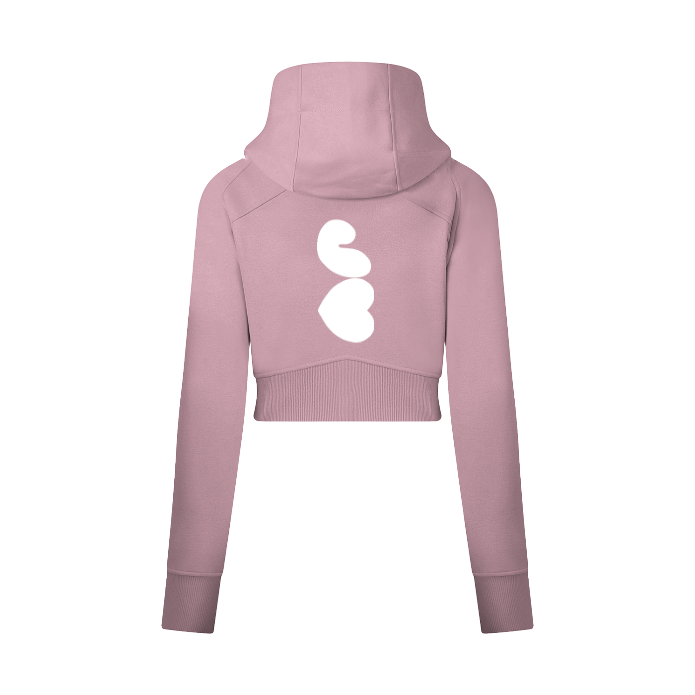 J♥J♥ Cropped Zip-Through Hoodie