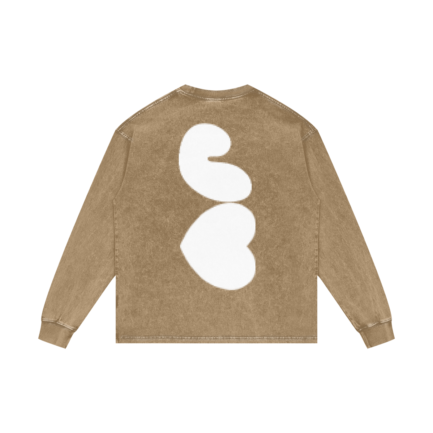 J♥J♥ Acid Wash Oversize Long Sleeve T-Shirt - 250 GSM