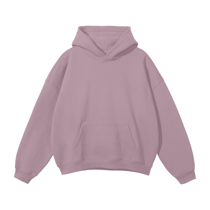 BIG MOTHERF*CKER Streetwear Unisex Oversized Solid Color Fleece Hoodie