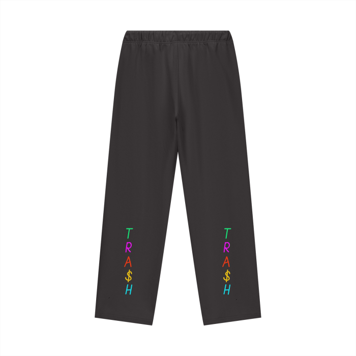 TRA$H Fleece Lined Straight Leg Pants - 460 GSM
