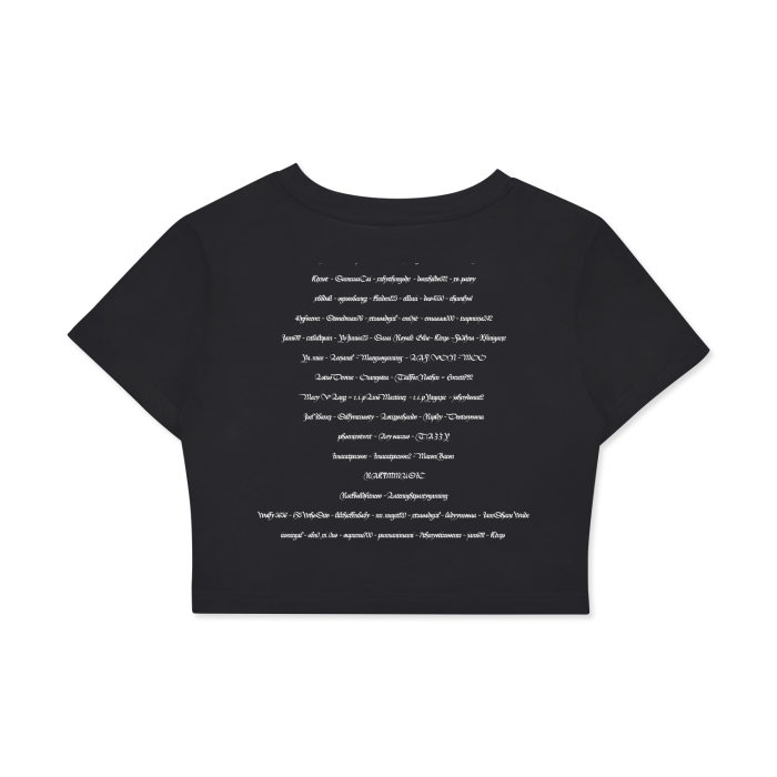 Jugenslagz channel support Women's Fitted Crop Tee | Bodycon T-Shirt