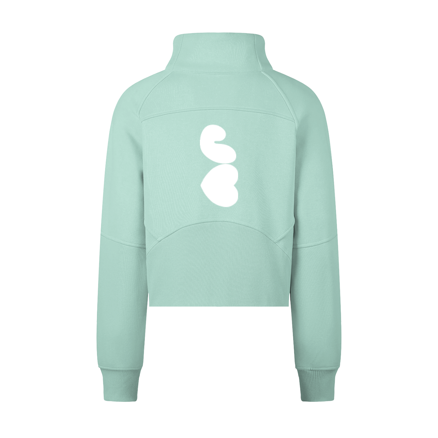 J♥J♥ Cropped Half-Zip Sweatshirt