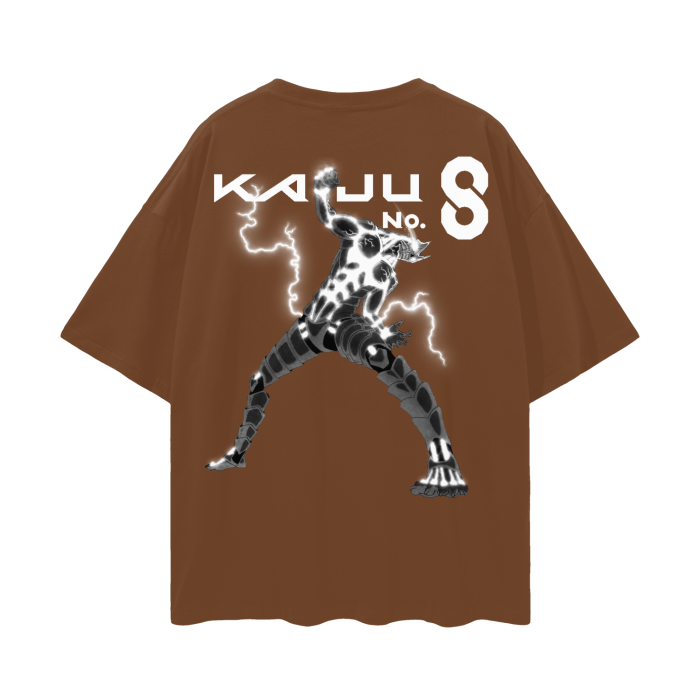Kaiju No.8 Oversize Deep Drop Shoulder Tee - 190 GSM