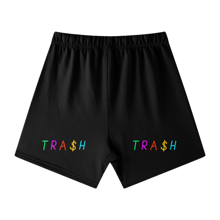 TRA$H Streetwear Unisex Heavyweight Earth Tone Loose Fit FOG 100% Cotton Shorts