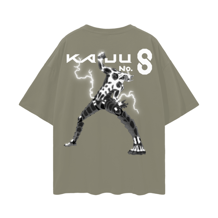 Kaiju No.8 Oversize Deep Drop Shoulder Tee - 190 GSM