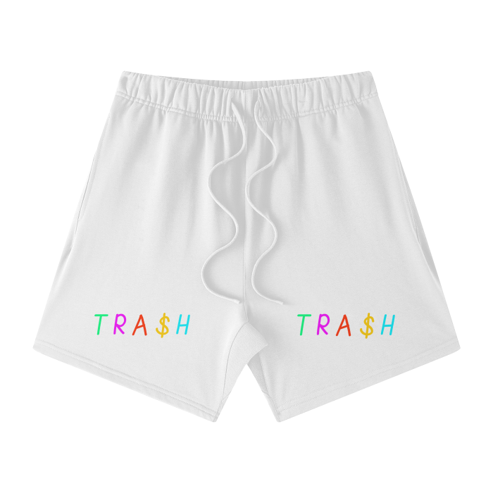 TRA$H Streetwear Unisex Heavyweight Earth Tone Loose Fit FOG 100% Cotton Shorts