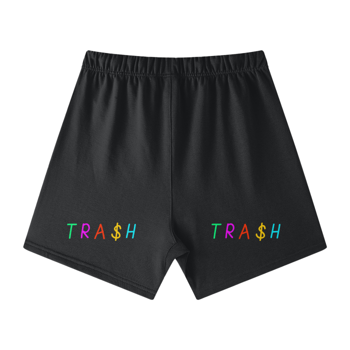 TRA$H Streetwear Unisex Heavyweight Earth Tone Loose Fit FOG 100% Cotton Shorts