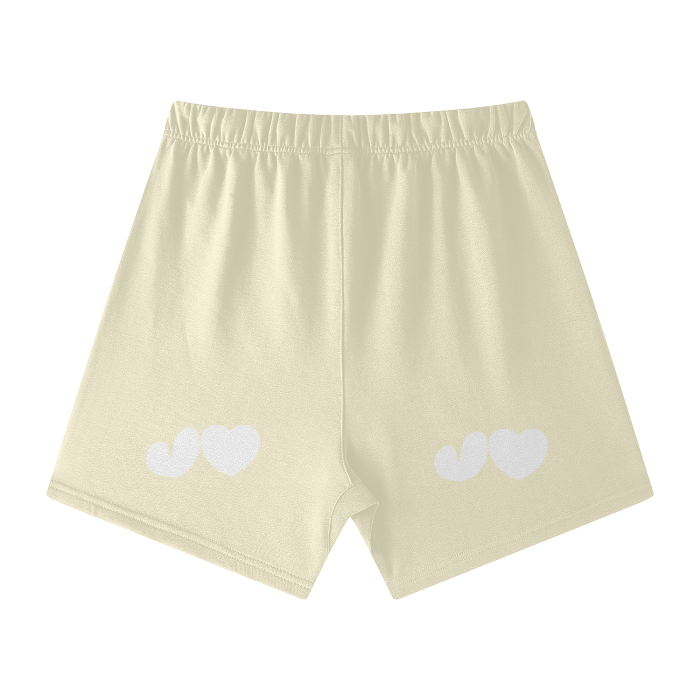 J♥J♥ Streetwear Unisex Heavyweight Earth Tone Loose Fit FOG 100% Cotton Shorts