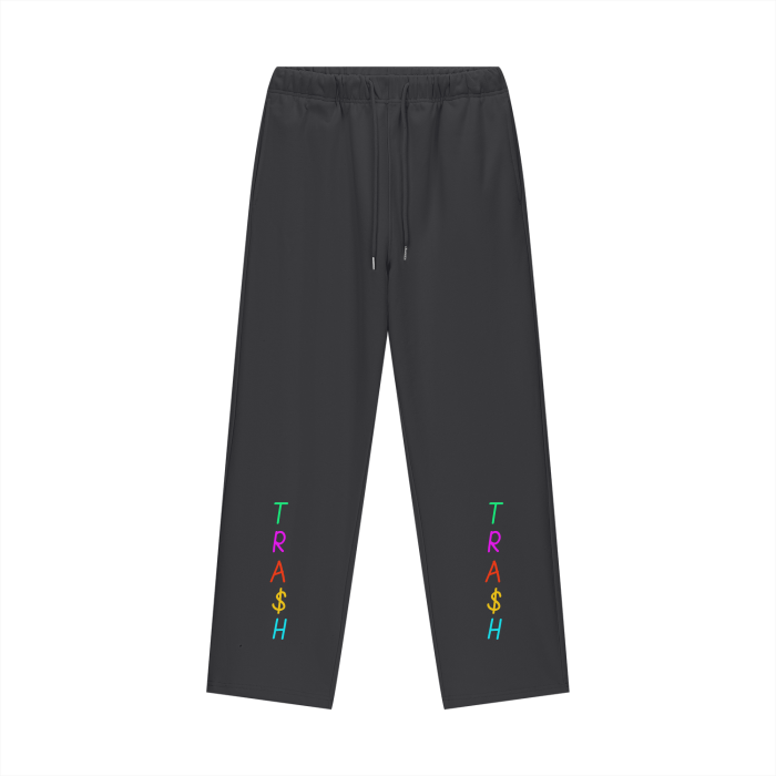 TRA$H Fleece Lined Straight Leg Pants - 460 GSM