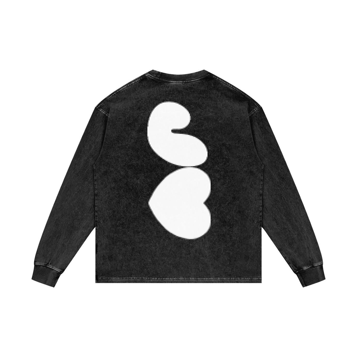J♥J♥ Acid Wash Oversize Long Sleeve T-Shirt - 250 GSM