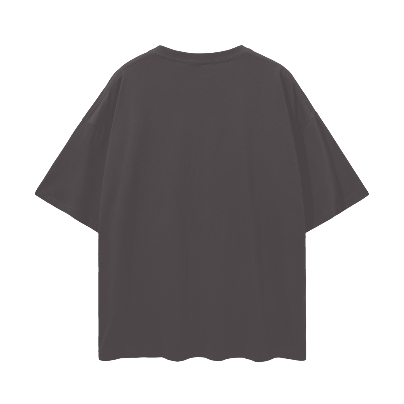 Turbo Granny Cat Eating (Front) Oversize Deep Drop Shoulder Tee - 190 GSM