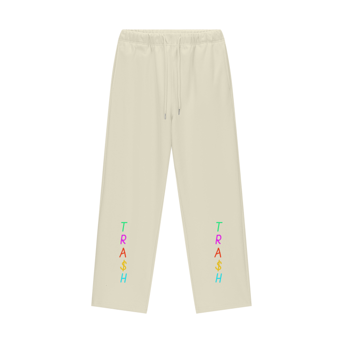 TRA$H Fleece Lined Straight Leg Pants - 460 GSM