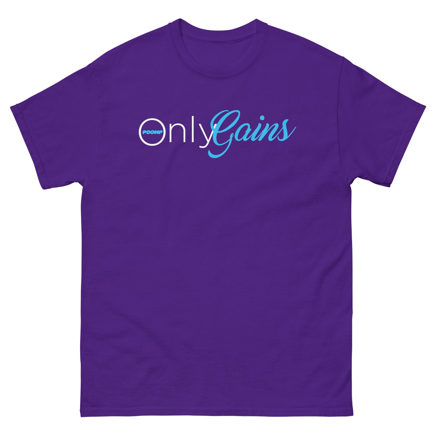 POOMP ONLY GAINZ (FRONT) Unisex classic tee