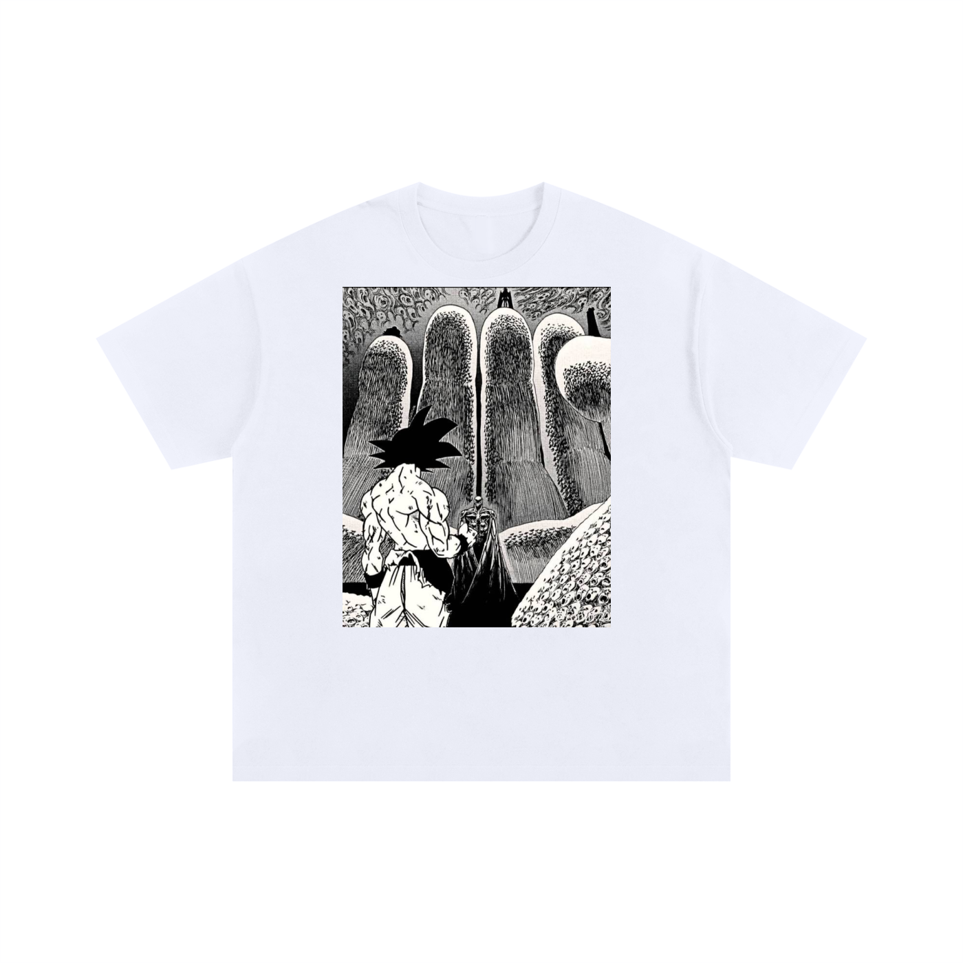Goku vs Apostles Unisex Oversized Cotton T-Shirt