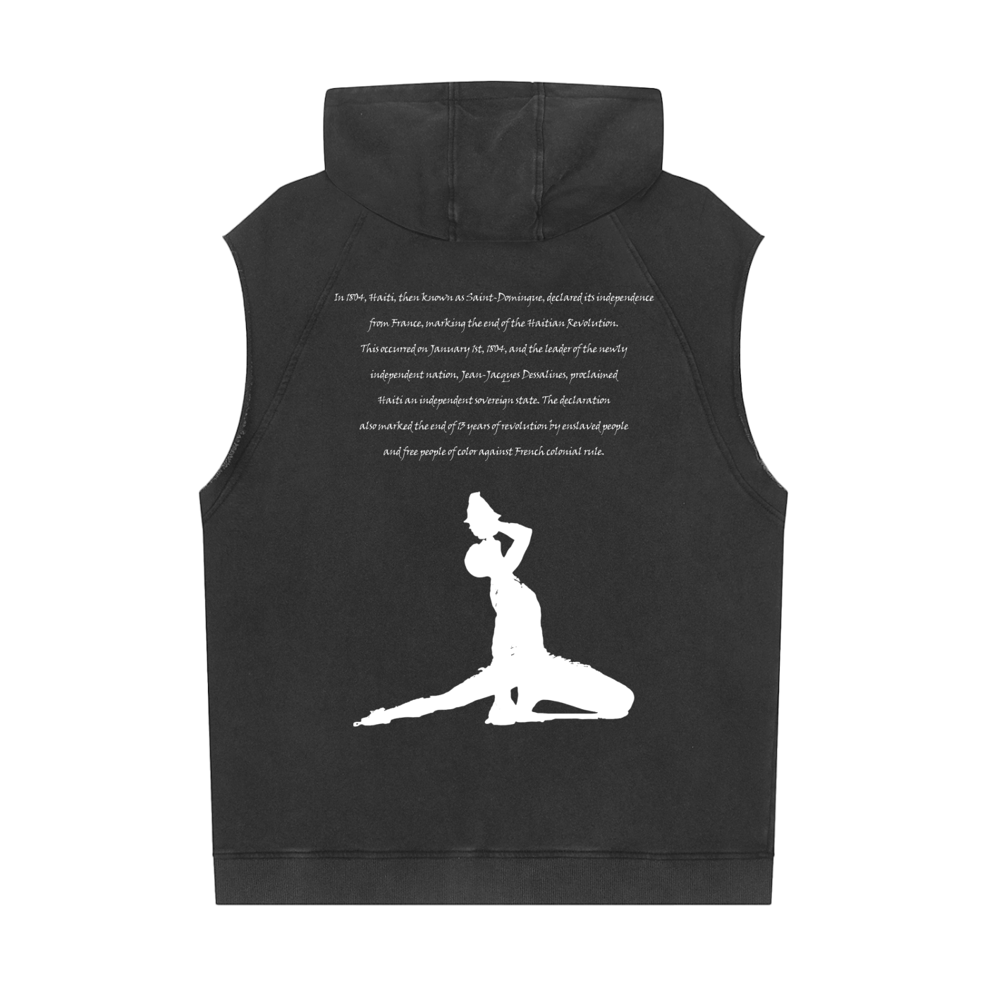 1804 Snow Washed Sleeveless Hoodie