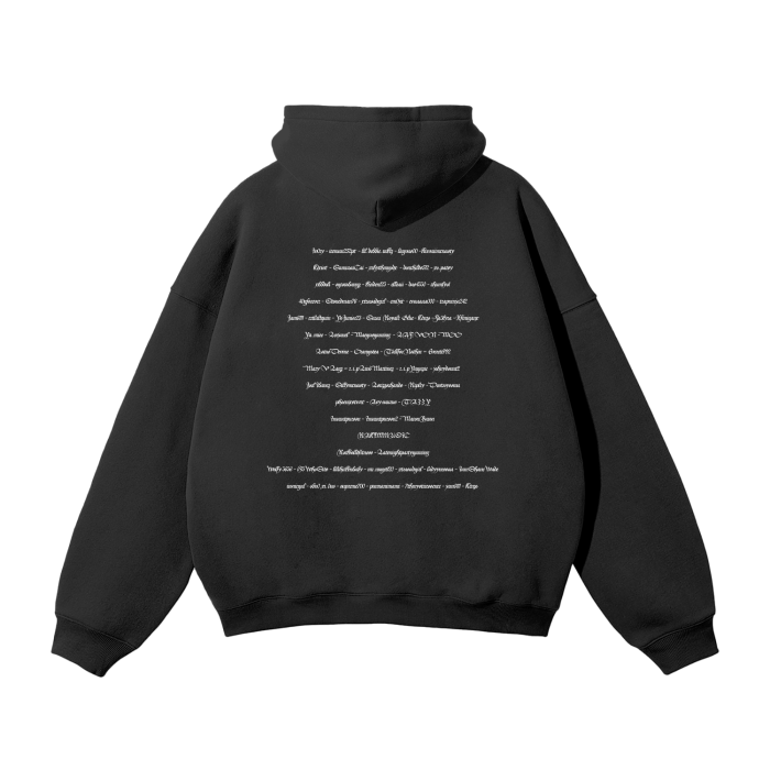 Jugenslagz channel support  Streetwear Unisex Oversized Solid Color Fleece Hoodie
