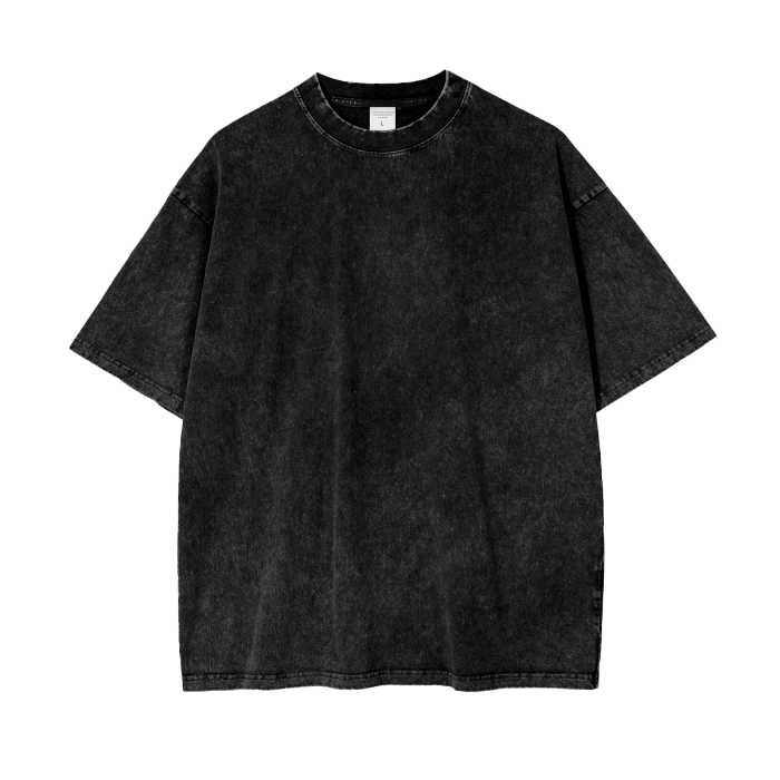 ICHIGO KUROSAKI Acid Wash Oversize T-Shirt - 250 GSM