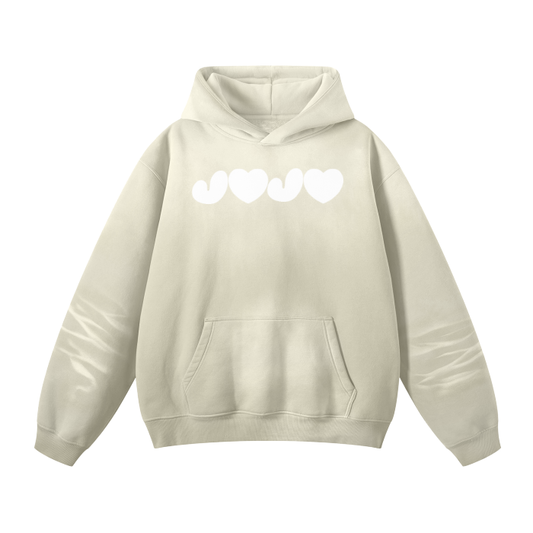 J♥ Streetwear Unisex Monkey Washed Dyed Fleece Hoodie