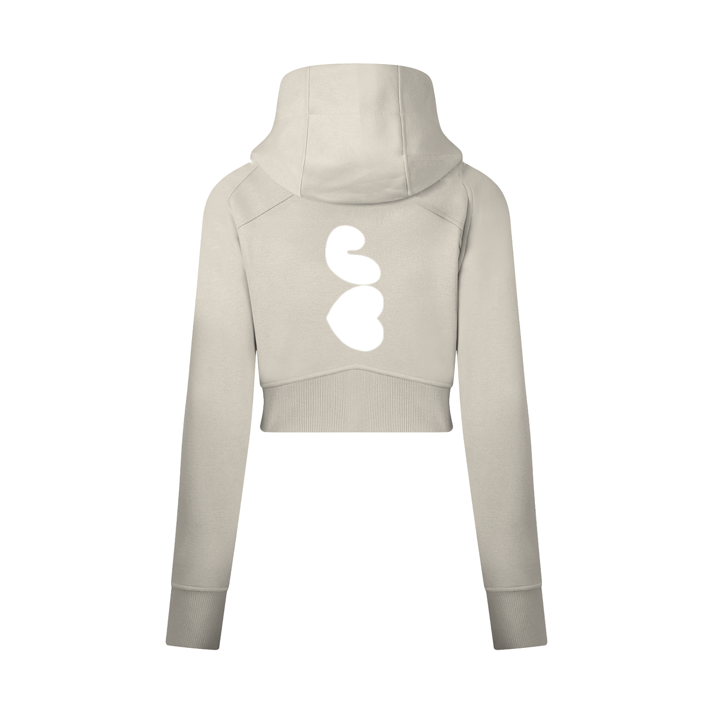J♥J♥ Cropped Zip-Through Hoodie