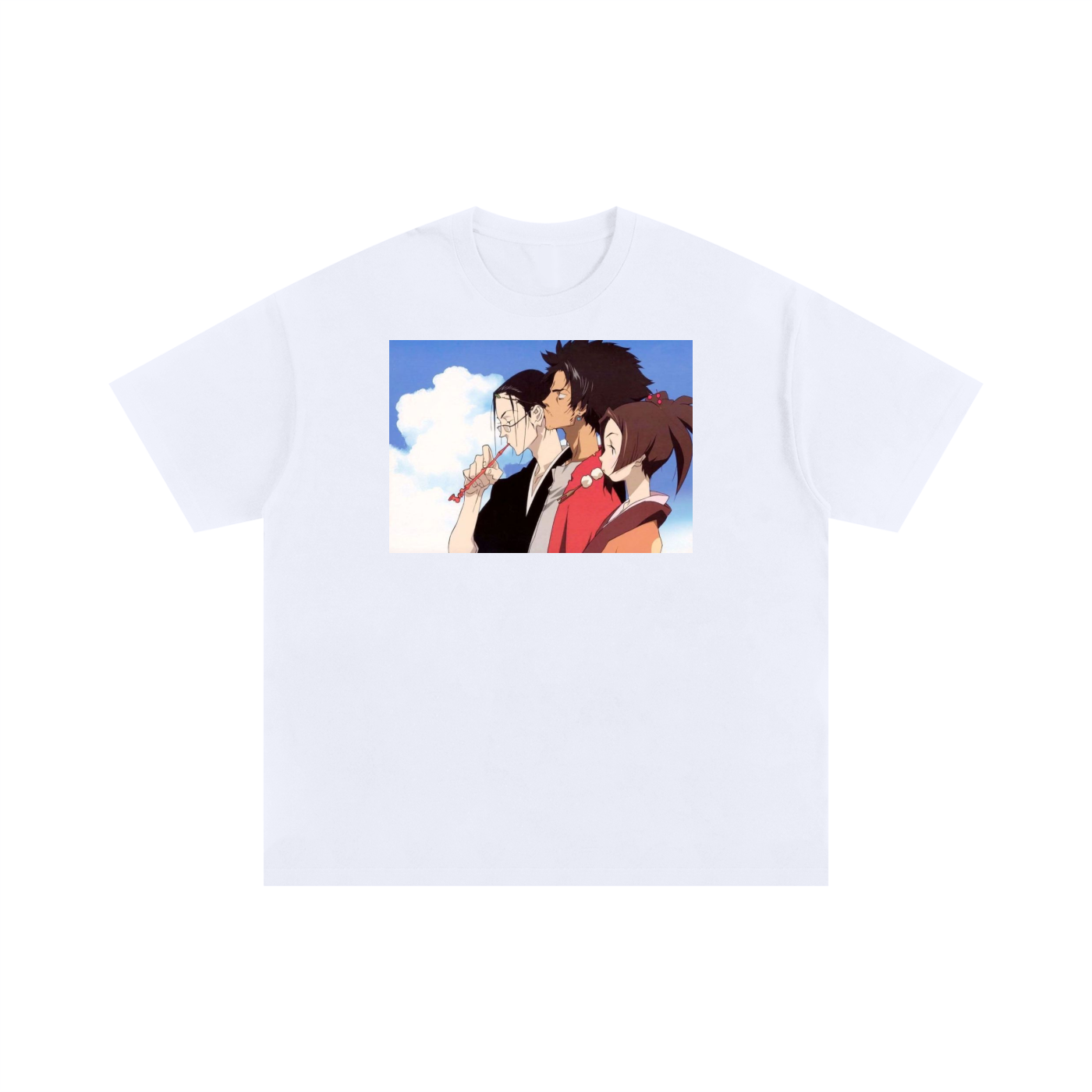 Samurai Champloo Unisex Oversized Cotton T-Shirt