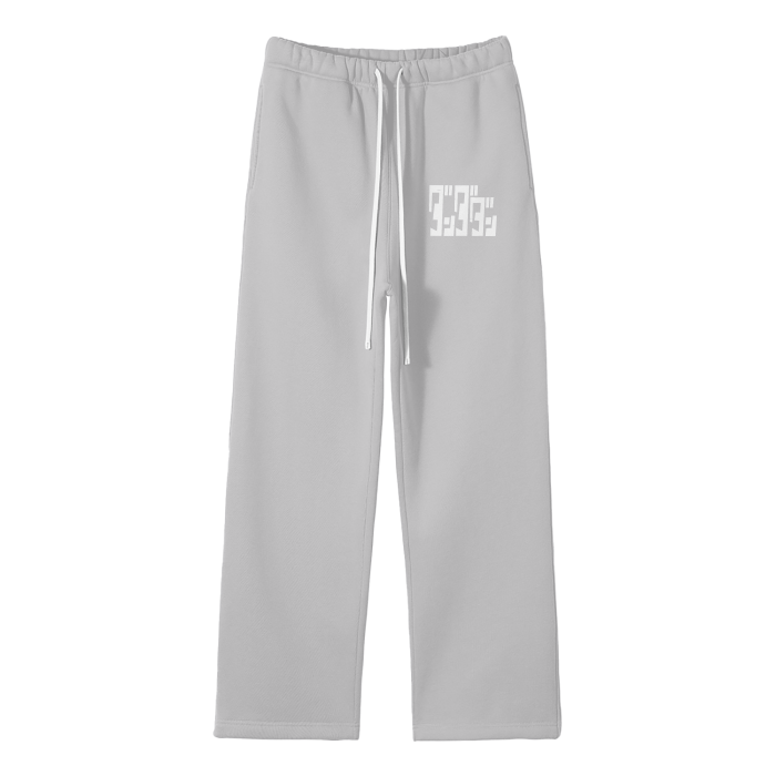 DanDaDan Streetwear Unisex Solid Color Fleece Straight Leg Pants