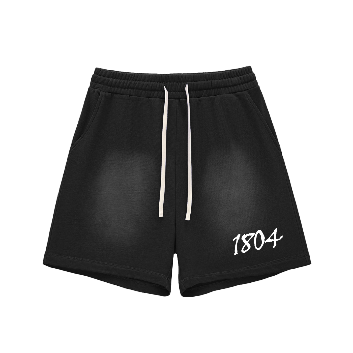 1804 Sun Fade Raw Edge Cotton Shorts