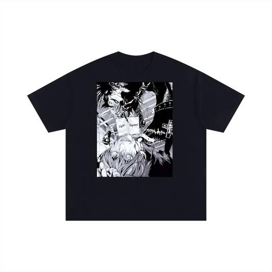 Light Yagami Final Note Unisex Oversized Cotton T-Shirt