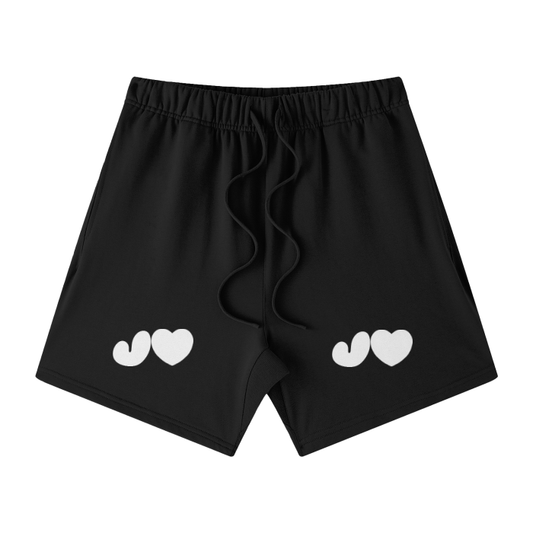 J♥J♥ Streetwear Unisex Heavyweight Earth Tone Loose Fit FOG 100% Cotton Shorts