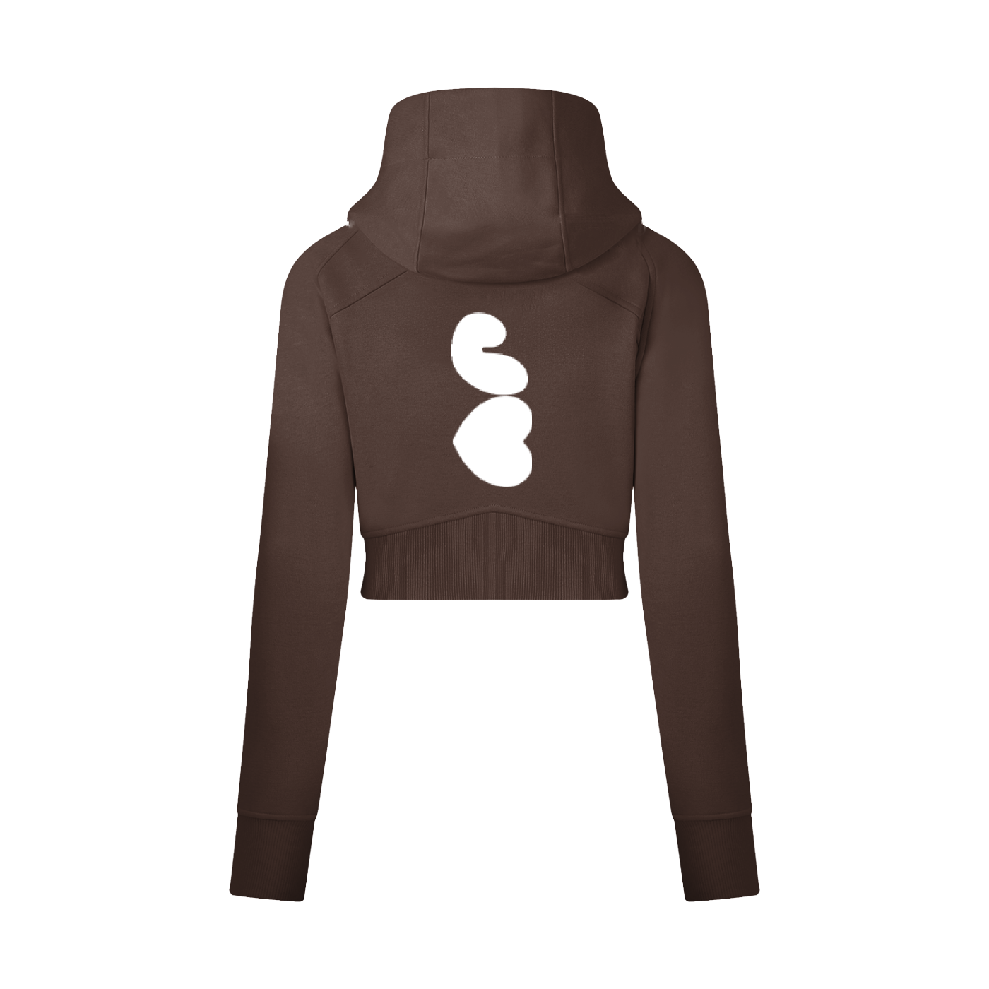 J♥J♥ Cropped Zip-Through Hoodie