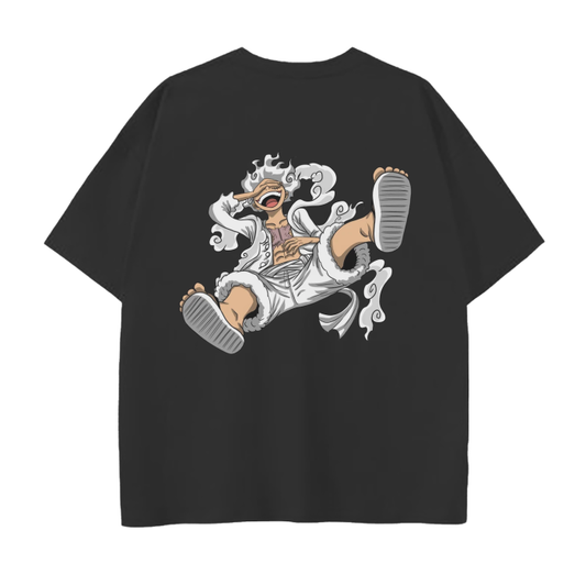 Gear 5 POOMP Black Drop Shoulder T-Shirt - 250 GSM