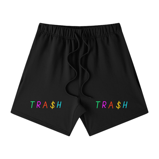 TRA$H Streetwear Unisex Heavyweight Earth Tone Loose Fit FOG 100% Cotton Shorts