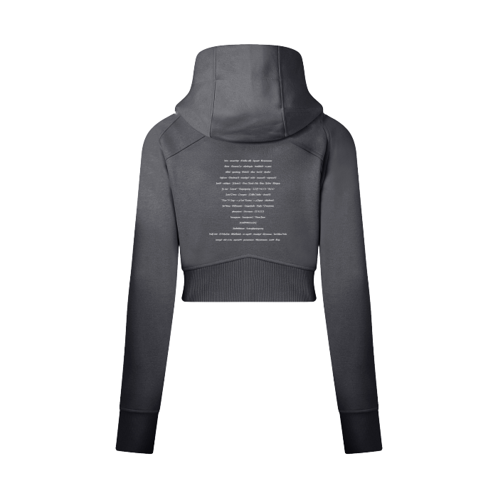 Jugenslagz channel support  Cropped Zip-Through Hoodie #RP0005