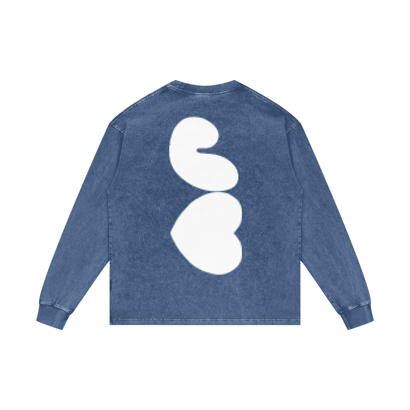 J♥J♥ Acid Wash Oversize Long Sleeve T-Shirt - 250 GSM