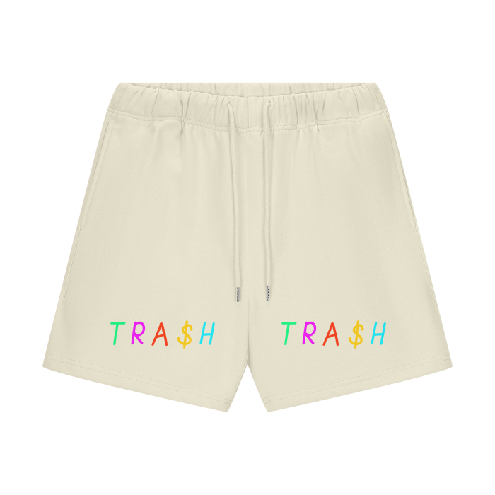 TRA$H Streetwear Unisex Heavyweight 460G Fleece Loose Fit Shorts