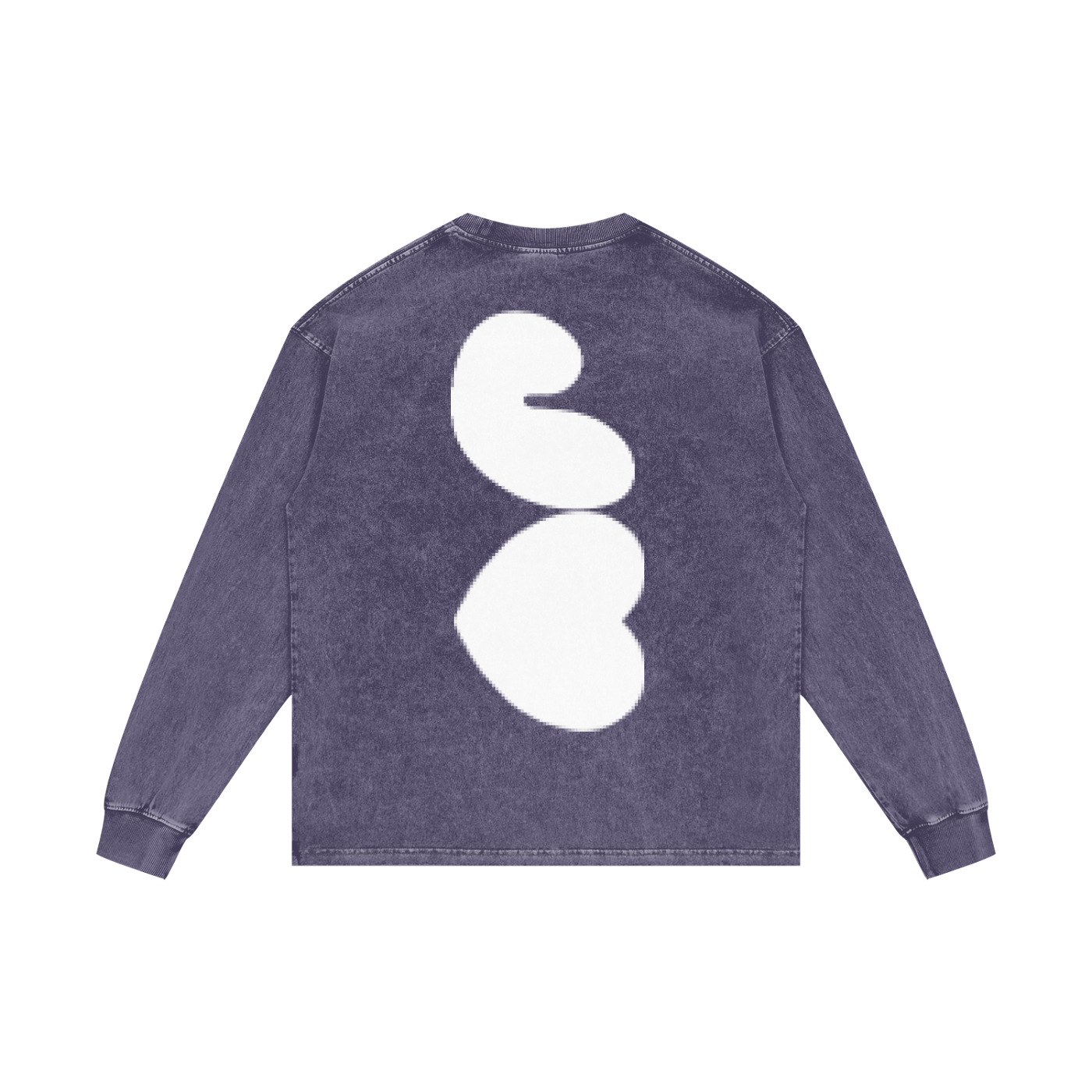 J♥J♥ Acid Wash Oversize Long Sleeve T-Shirt - 250 GSM