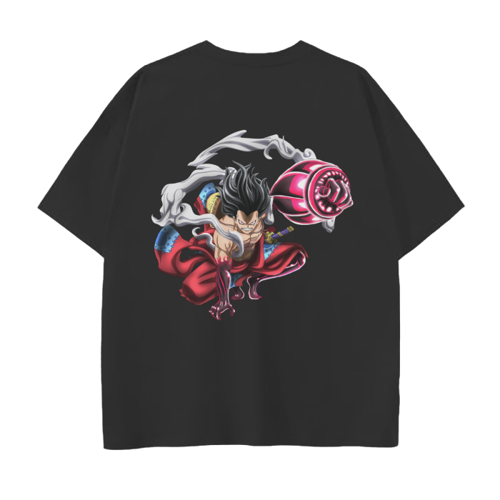 Luffy Tankman POOMP Drop Shoulder T-Shirt - 250 GSM