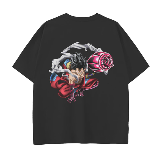 Luffy Tankman POOMP Drop Shoulder T-Shirt - 250 GSM