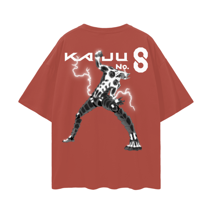 Kaiju No.8 Oversize Deep Drop Shoulder Tee - 190 GSM