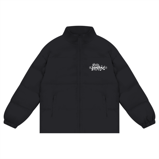 Jugenslagz channel support  Unisex Zipper Puffer Coat