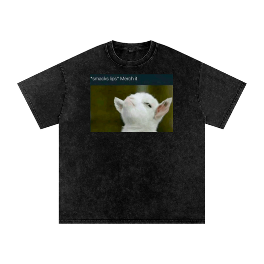 Merch it Snow Washed Oversized Cotton T-Shirt