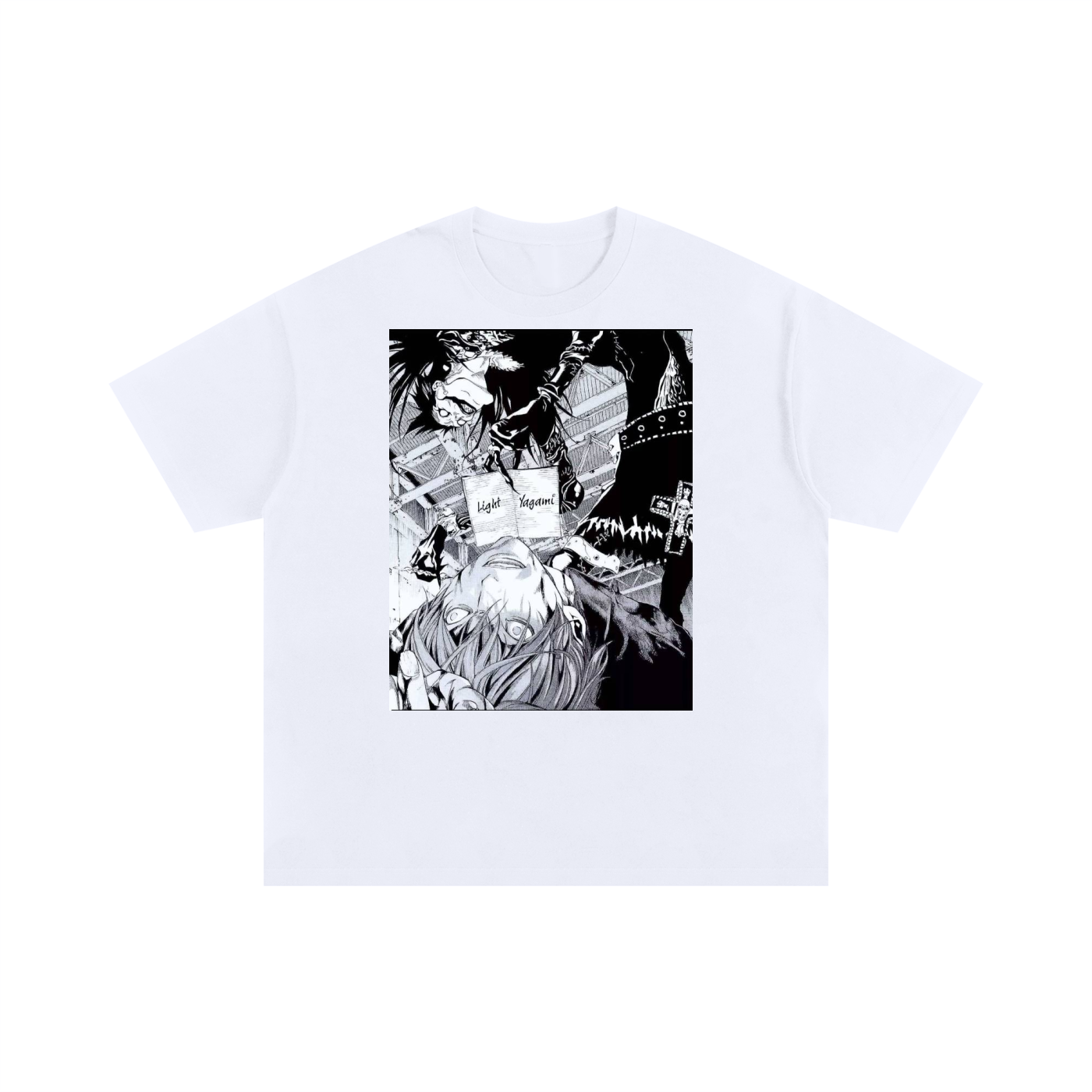 Light Yagami Final Note Unisex Oversized Cotton T-Shirt