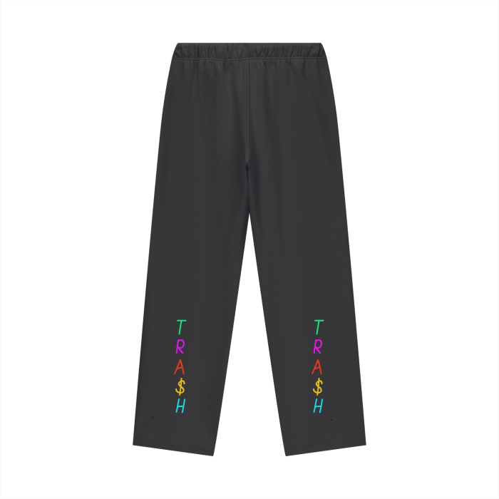 TRA$H Fleece Lined Straight Leg Pants - 460 GSM