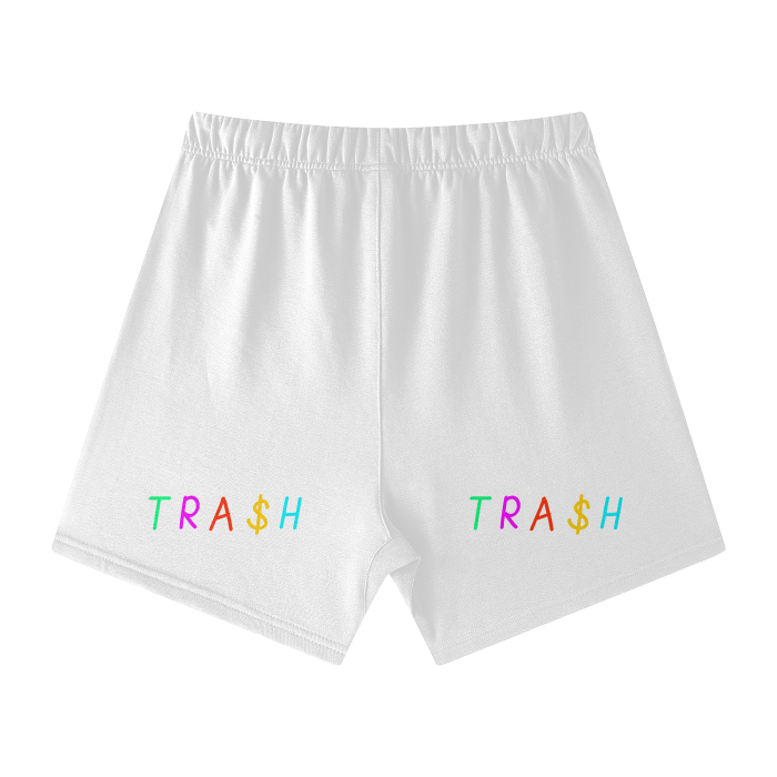 TRA$H Streetwear Unisex Heavyweight Earth Tone Loose Fit FOG 100% Cotton Shorts
